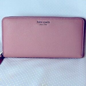 Kate Spade Dusty Rose Zip-Around long Wallet